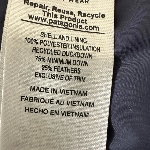 Women’s xs navy long Patagonia coat - Picture 2 of 10